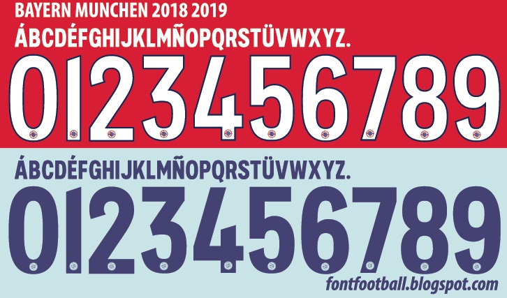 Ejemplo de fuente Bayern Munchen 2018 2019 #1